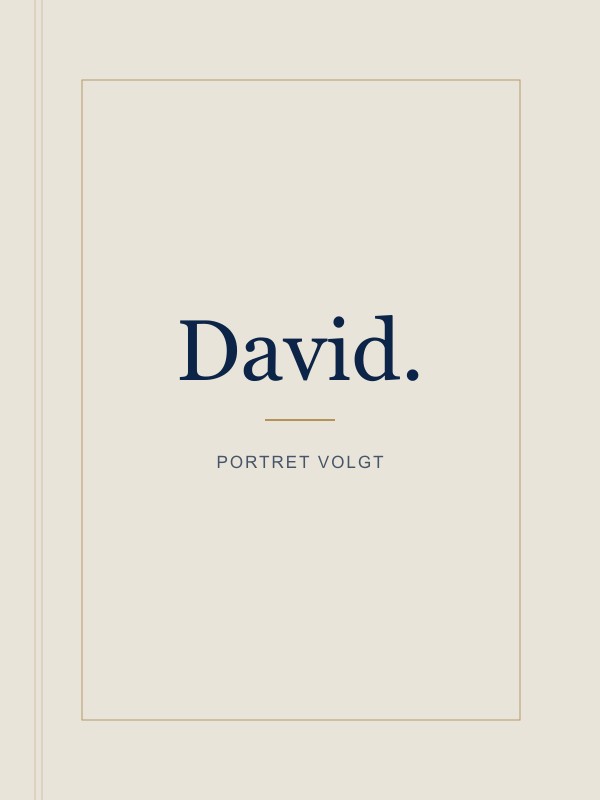 Tijdelijke afbeelding voor een portret van David Kielman; de foto volgt.